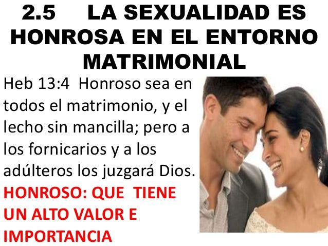 La Sexualidad Según La Biblia