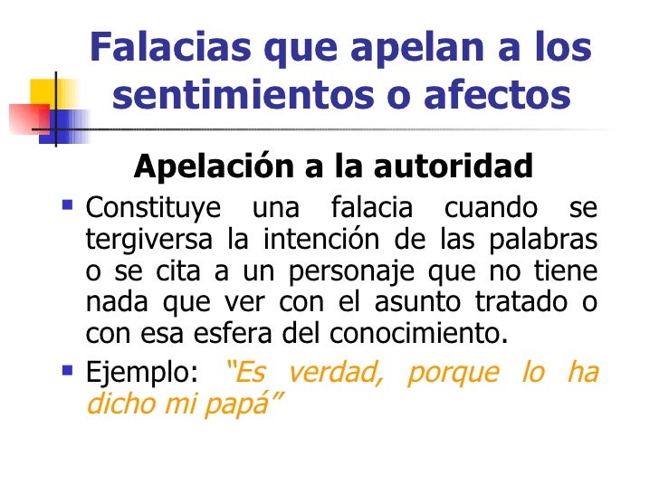 Las falacias Las falacias