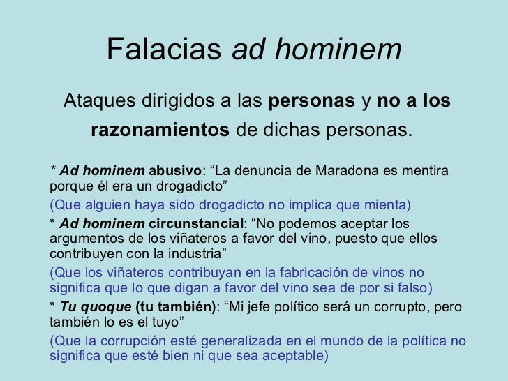Las falacias lógicas