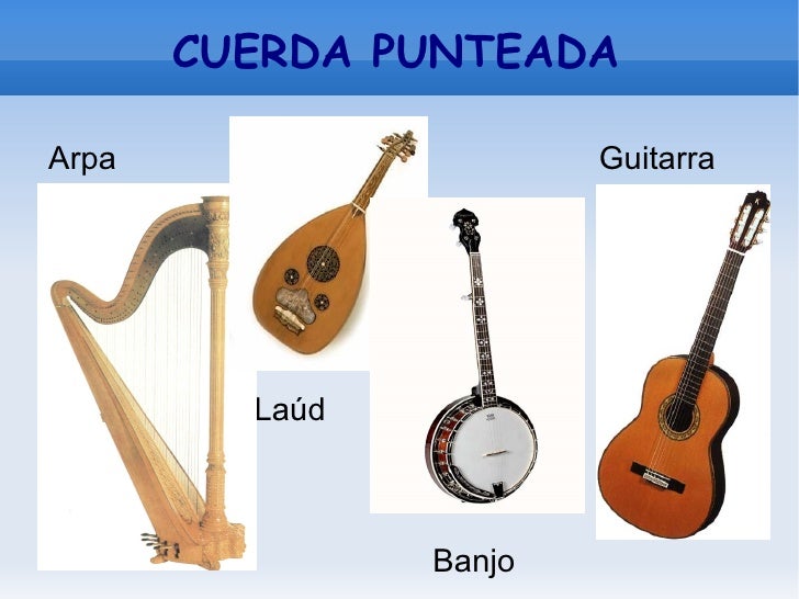 Las familias de instrumentos y la orquesta.