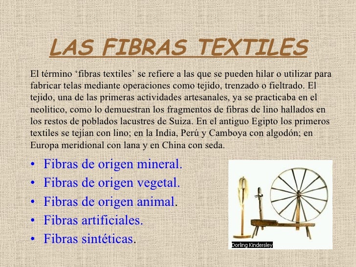 Las fibras textiles