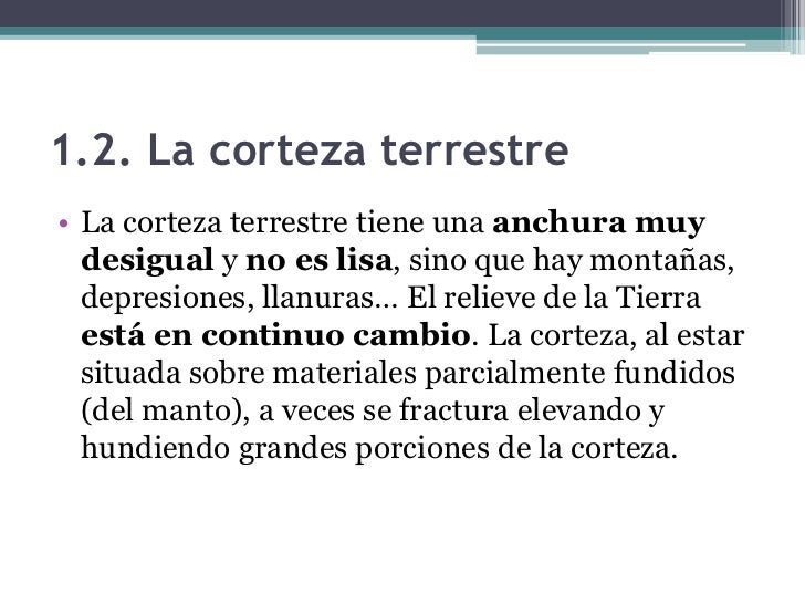 Las Formas De La Tierra