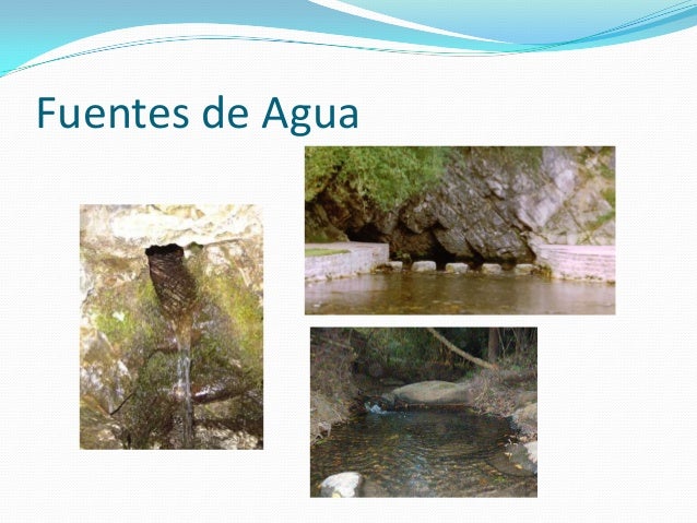 Las fuentes de agua