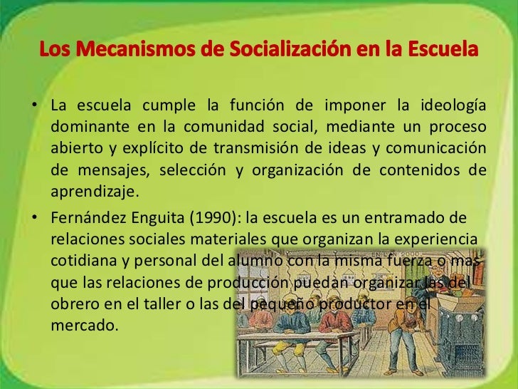 Las funciones sociales de la escuela