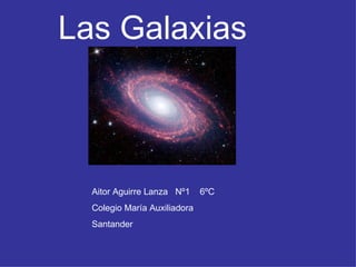 Las Galaxias Aitor Aguirre Lanza  Nº1  6ºC Colegio María Auxiliadora  Santander 