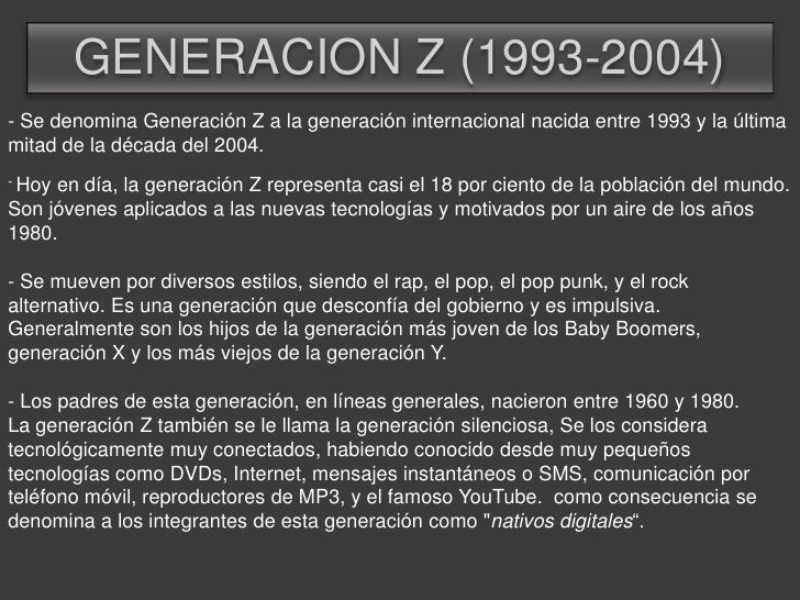 Las generaciones2 Las generaciones2