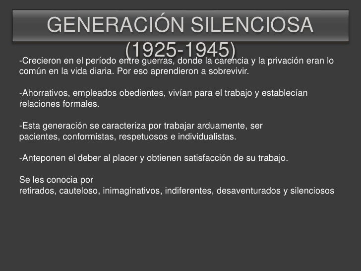 Las generaciones2 Las generaciones2