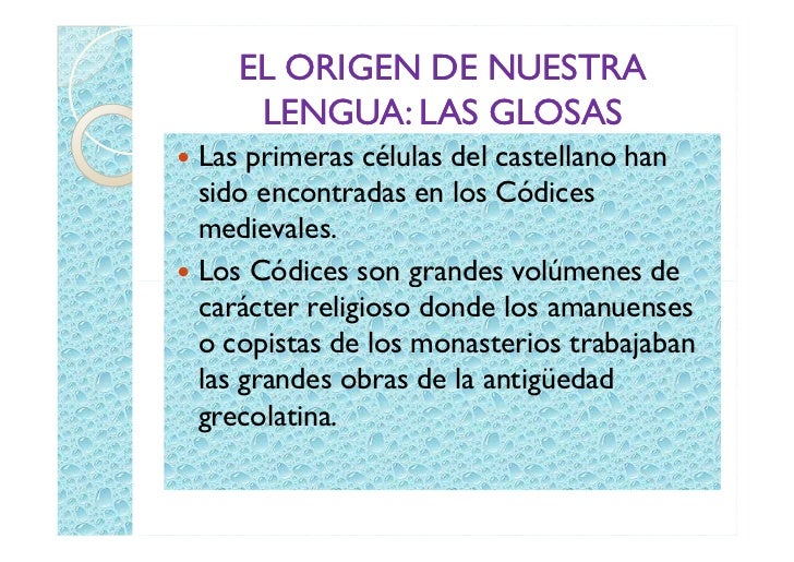 Las glosas