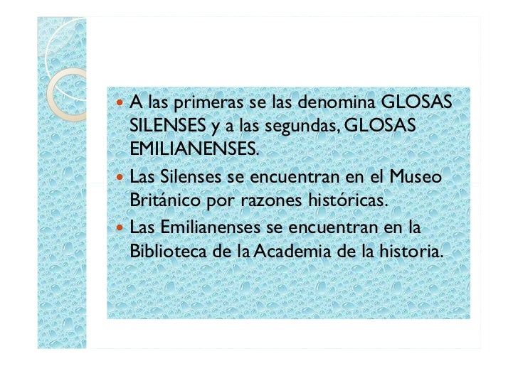 Las glosas
