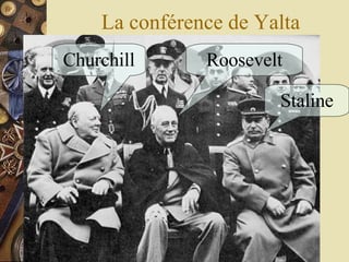 La conférence de Yalta Staline Churchill Roosevelt 