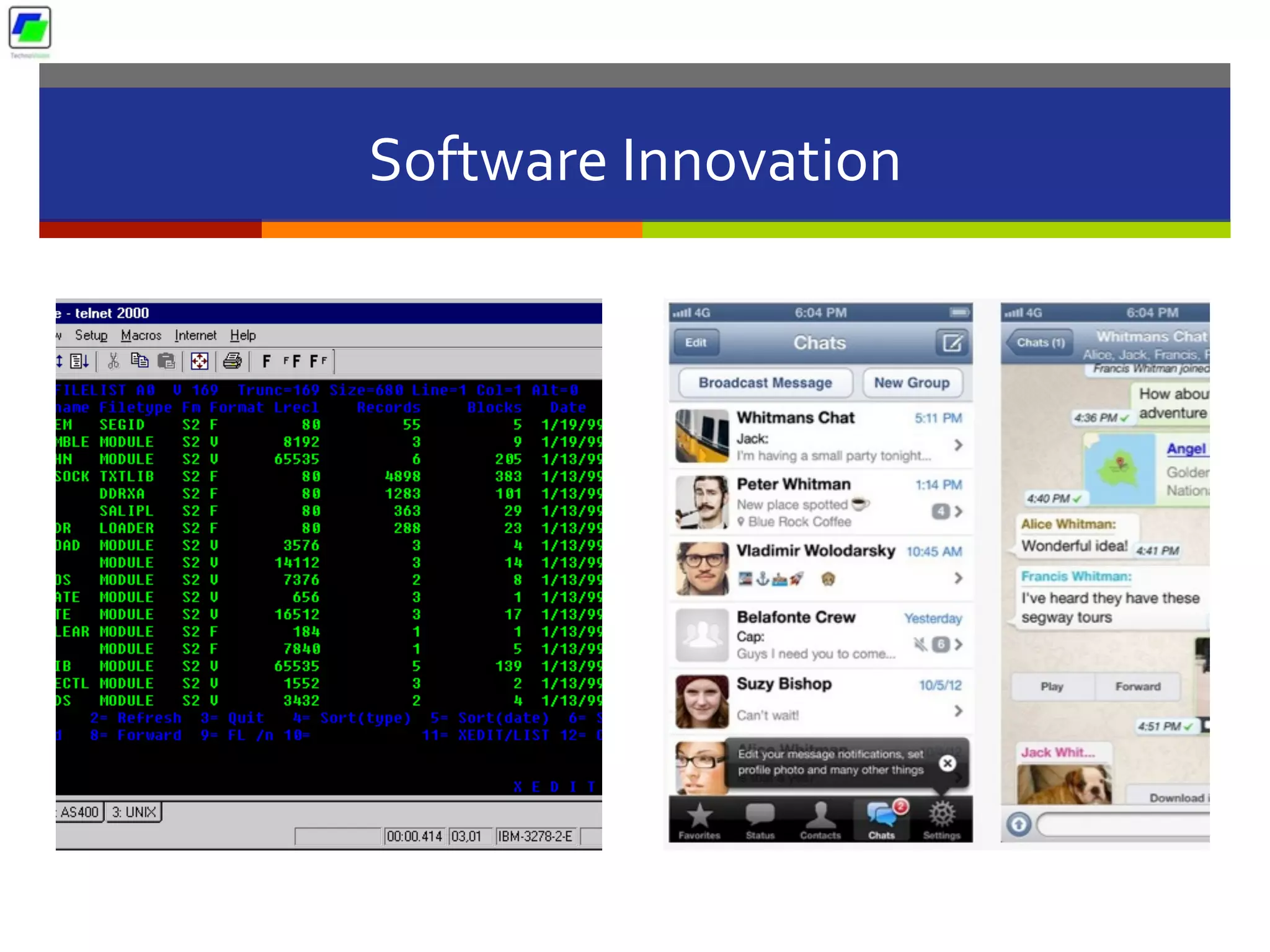 Software	
  Innovation	
  
 