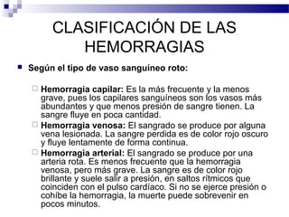 Las hemorragias | PPT