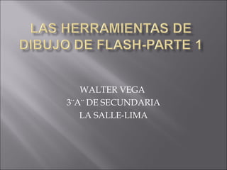 WALTER VEGA
3¨A¨ DE SECUNDARIA
   LA SALLE-LIMA
 