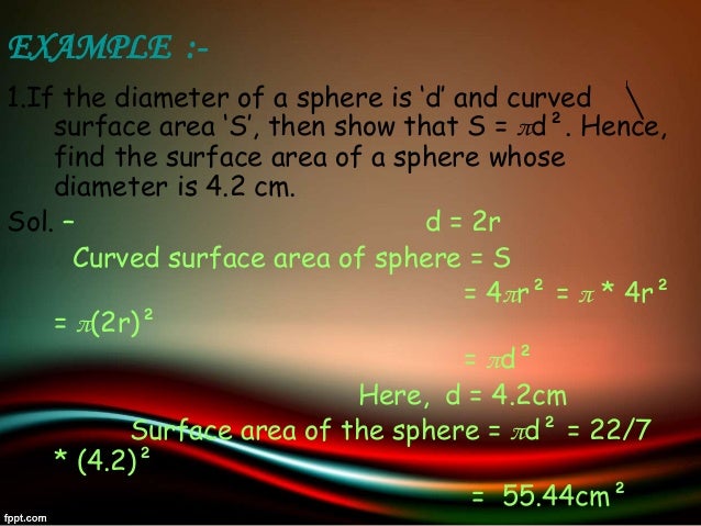 Surface Area And Volume Class 10