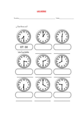 LAS HORAS
 