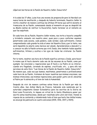 Las horas de la pasión de nuestro señor jesucristo | PDF