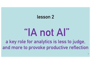 Learning Analytics vs Cognitive Automation