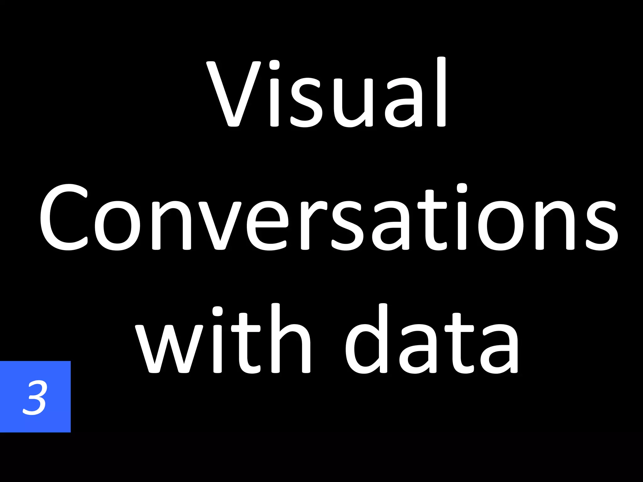 Visual
Conversations
with data3
 