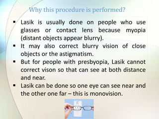 Eye Distance Surgery Lasik eye surgery | PPTX