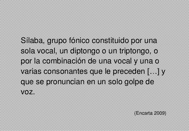 La sílaba. ANTONIO FLORES QUISPE. LINGÜÍSTICA.