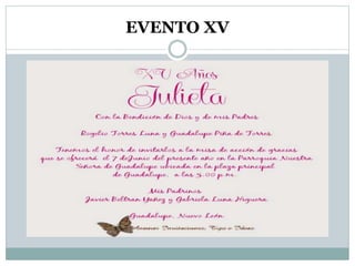 EVENTO XV
 