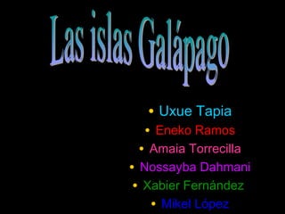 • Uxue Tapia
  • Eneko Ramos
 • Amaia Torrecilla
• Nossayba Dahmani
 • Xabier Fernández
    • Mikel López
 