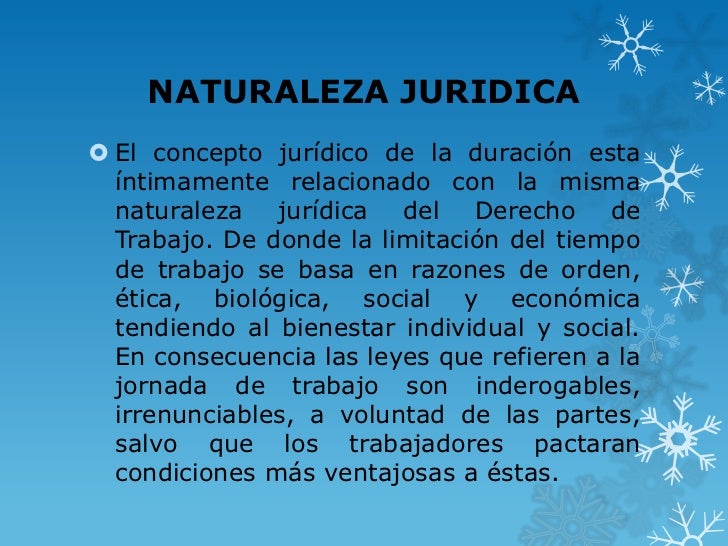 Las jornadas de trabajo