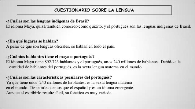 Las lenguas y sus hablantes 1 A