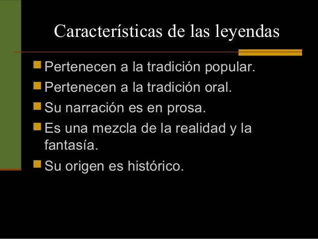 Las leyendas