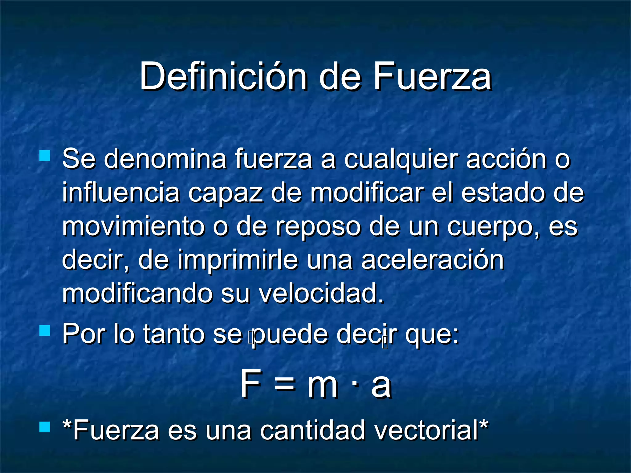 Las leyes de newton