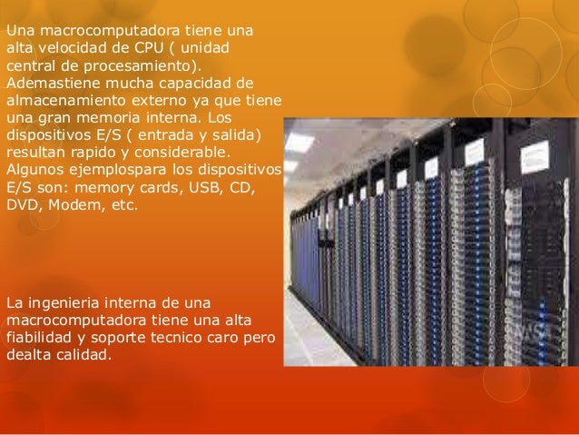 Las macrocomputadoras