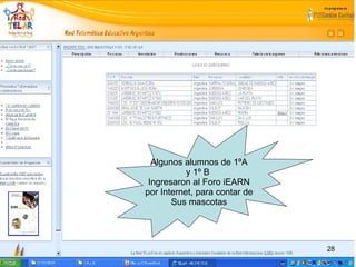Algunos alumnos de 1ºA y 1º B  Ingresaron al Foro iEARN por Internet, para contar de Sus mascotas 
