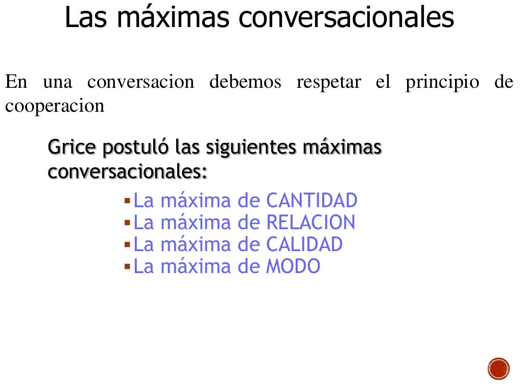 Las maximas de grice