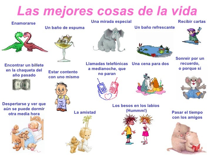 las mejores cosas de la vida