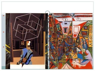  Al segle XX, l’obra de Velázquez va ser motiu de reflexió i de

reinterpretació per una sèrie d’artistes, entre els quals
destaquen Francis Bacon, Picasso i l’Equip Crònica. Bacon, gran
admirador de Velázquez, va fer una sèrie de quadres en què el
Retrat d’Innocenci X és el protagonista.
 Las Meninas, en particular, van ser reinterpretades per Picasso,
que, a partir de l’an{lisi dels diferents elements que conté
l’obra, va fer una sèrie de recreacions en les quals projecta els
seus propis conceptes artístics i la seva estètica particular.
 D’altra banda, dins de la tendència del Pop Art, destaquen les

recreacions de l’Equip Crònica tretes del quadre i
individualitzades com a objecte artístic. Aquestes apropiacions
de les obres del passat caracteritzen determinades tendències
de la modernitat.
Equip Crònica: Interior de Las Meninas (1972).
Picasso: Las Meninas(1957).

F. Bacon: Estudi sobre el retrat
d’Innocenci X (1953).

 