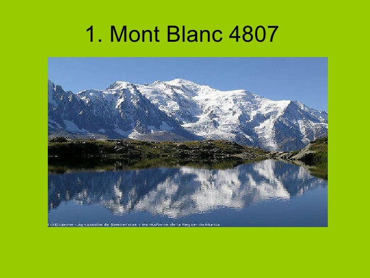 Las Montañas Mas Altas De Europa