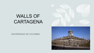 WALLS OF
CARTAGENA
 