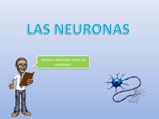 Vamos a aprender sobre las 
neuronas! 
 