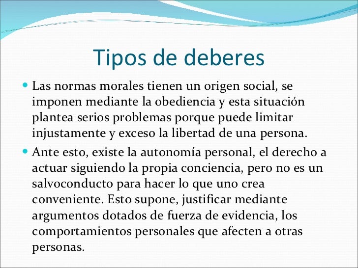 Las normas morales, el bien y el
