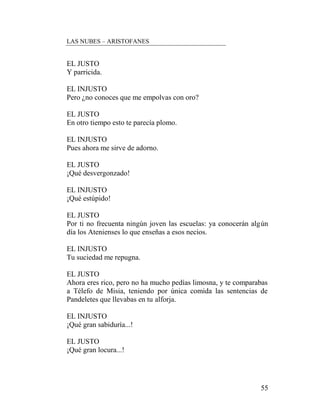 /$618%(6± $5,672)$1(6

ORVFDOYRVQLEDLODHOFyUGD[
TXHQRLQWURGXFHXQYLHMRJROSHDQGR
FRQVXEDVWyQDWRGRVORVTXHHQFXHQWUDSDUDGLVLPXODUODJURVHUtDGH
VXVFKLVWHVQLDVDOWDODHVFHQDDJLWDQGRXQDDQWRUFKDJULWDQGR£-R
£-RQLFRQItDPiVTXHHQVtPLVPDVXVYHUVRVRTXHVRVX
DXWRU FLHUWDPHQWH QR PH HQRUJXOOH]FR
SRU WDO FRVD QL SURFXUR
HQJDxDURVSUHVHQWiQGRODGRVWUHVYHFHV6LQRTXHVLHPSUHLQYHQWR
FRPHGLDVQXHYDVTXHQRVHSDUHFHQHQWUHVtVRQWRGDVEHOODVH
LQJHQLRVDVXDQGROHyQHVWDEDHQWRGRVXSRGHUROHKHDWDFDGR
IUHQWHDIUHQWH
SHURHQFXDQWRFDyFHVpGHLQVXOWDUOH/RVGHPiV
SRHWDV GHVGH TXH +LSpUEROR GLR HO HMHPSOR DWDFDQ VLQ FHVDU DO
GHVJUDFLDGR VLQ SHUGRQDU QL D VX PDGUH (O SULPHUR GH WRGRV IXH
eXSROLVHOFXDOSUHVHQWRHQHVFHQDVX0DULFiVTXHQRHUDRWUDFRVD
TXH XQ PDO DUUHJOR GH PLV DEDOOHURV VyOR DxDGLy XQD YLHMD
HPEULDJDGD TXH EDLODVH HO FyUGD[ SHUVRQDMH LQYHQWDGR PXFKR
WLHPSR KDFH SRU )UtQLFR
 TXH OD H[SRQtD D OD YRUDFLGDG GH XQ
PRQVWUXRPDULQR'HVSXpV+HUPLSRSUHVHQWyD+LSpUERORWRGRV
ORVGHPiVFDHURQVREUH+LSpUERORLPLWDQGRPLFRPSDUDFLyQGHODV
DQJXLODV£2MDOiORVTXHUtHQHQVXVFRPHGLDVQRVHGLYLHUWDQFRQODV
PtDV (Q FXDQWR D YRVRWURV TXH RV GHOHLWiLV FRQ PL SHUVRQD H
LQYHQFLRQHVVHUpLVFRQVLGHUDGRVHQHOSRUYHQLUFRPRSHUVRQDVGH
EXHQJXVWR
6(0,252
,QYRFR SULPHUDPHQWH HQ IDYRU GH HVWH FRUR DO JUDQ =HXV UH GHO
FLHOR  VHxRU GH ORV GLRVHV GHVSXpV DO SUHSRWHQWH QXPHQ FXR
WULGHQWHLUUHVLVWLEOHFRQPXHYHODWLHUUDORVVDODGRVPDUHVDWL
QXHVWURLOXVWUHSDGUHYHQHUDEOHeWHUDOPDGHWRGDVODVFRVDVDWL
RK6ROGRPDGRUGHFRUFHOHVTXHYLYLILFDVODWLHUUDFRQWXVEULOODQWHV
UDRVHUHVGLYLQLGDGSRGHURVDHQWUHORVLQPRUWDOHVORVKRPEUHV

%DLOHODVFLYRXVDGRHQODFRPHGLDDQWLJXD

(OYHUERNRP’Z VLJQLILFDHQRUJXOOHFHUVHWHQHUEXHQRVFDEHOORV$ULVWyIDQHVHUDFDOYRSRU
ORFXDOHVWDSDODEUDHVPXJUDFLRVDHQVXVODELRV

/LWHUDOPHQWH³/HKHKHULGRHQHOYLHQWUH´$OXGHD/RVFDEDOOHURV

)UtQLFRHOFRPHGLyJUDIR
 