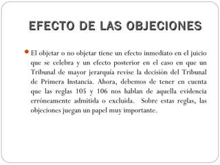 Las objeciones en un proceso judicial | PPT
