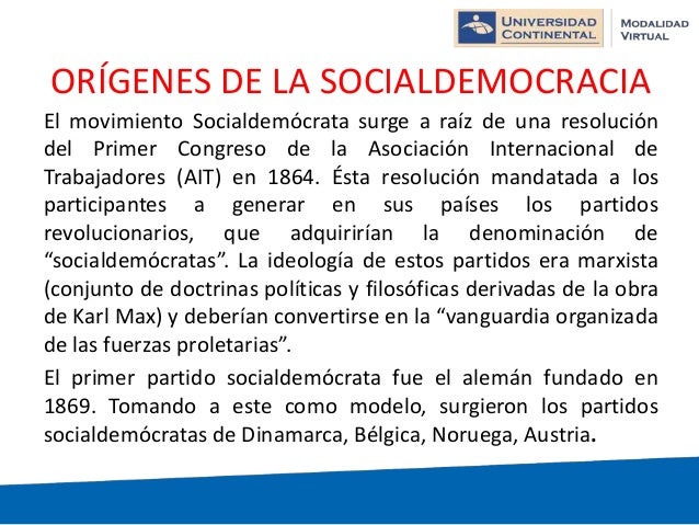 La social democracia y el social cristianismo