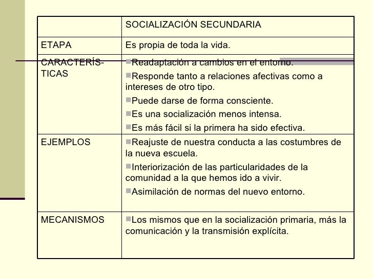 La socialización