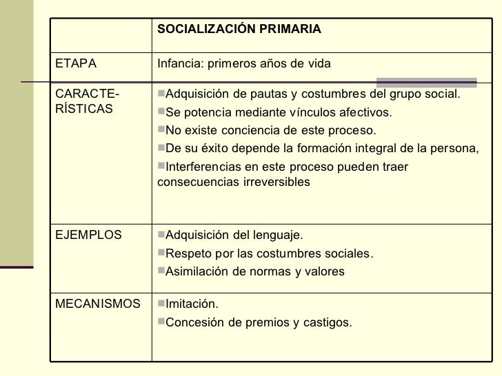 La socialización