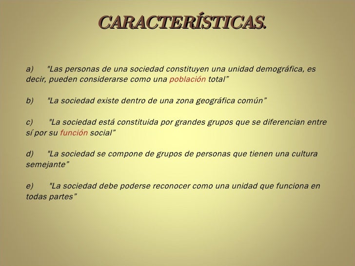 La Sociedad