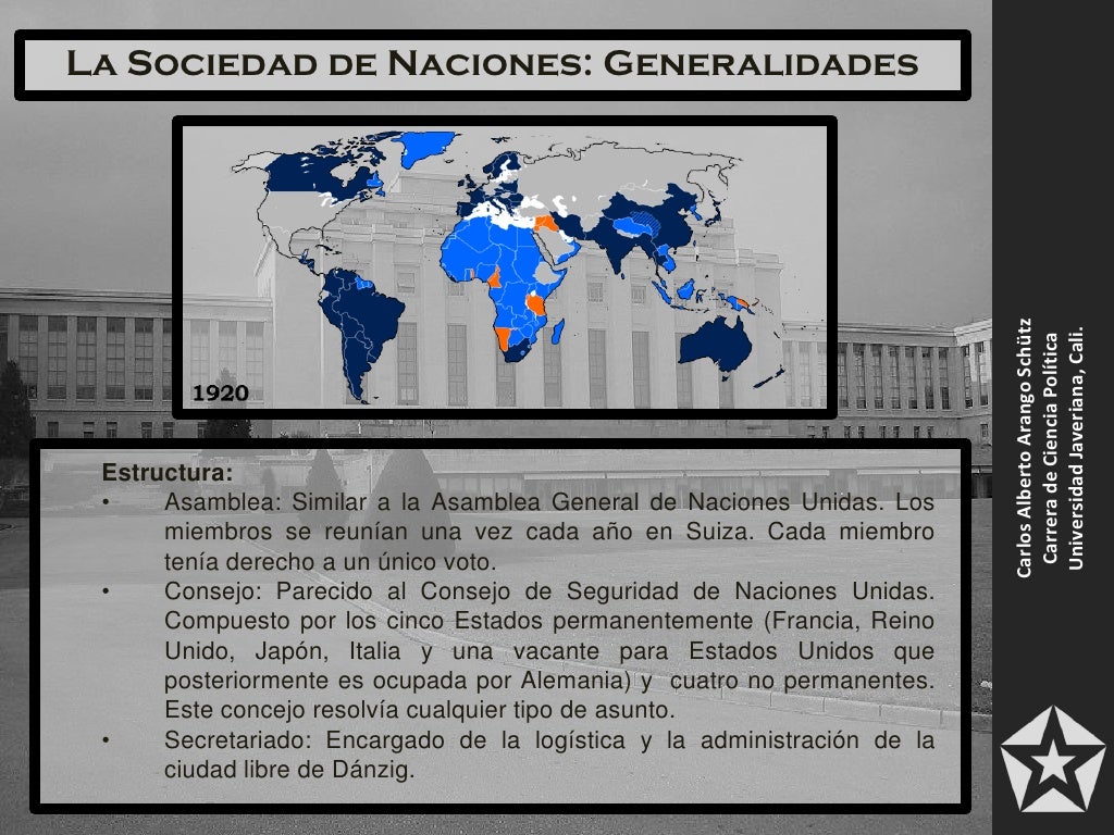 La Sociedad de las Naciones