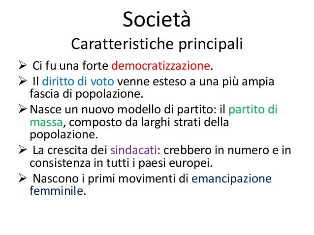 La società di massa
