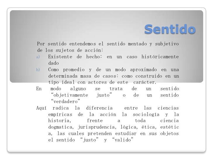 La sociología comprensiva