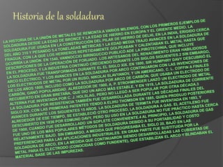 Historia de la soldadura
 