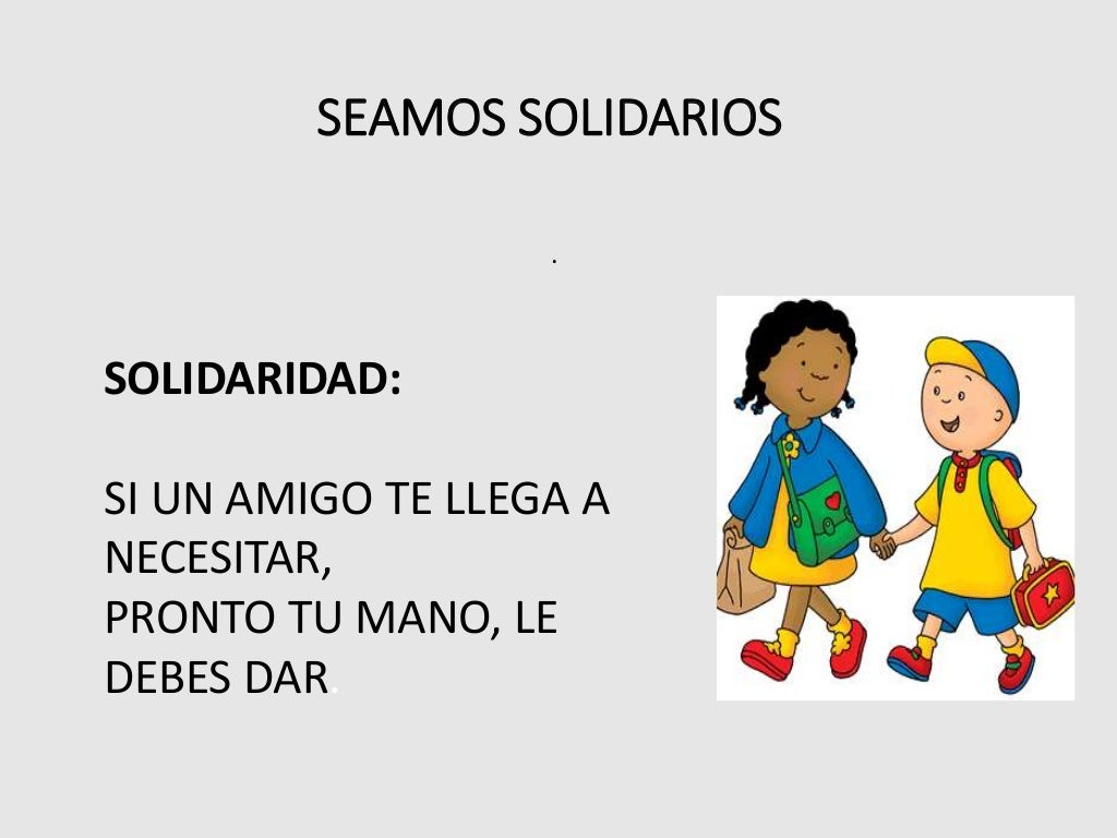 Ejemplos De La Solidaridad